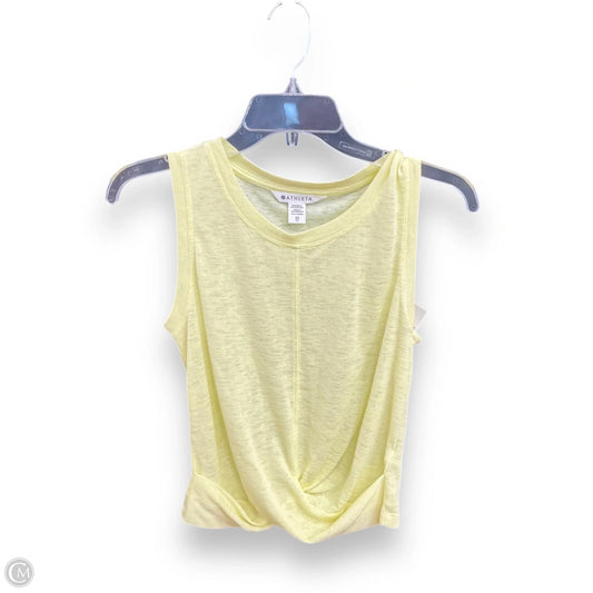 Top Sleeveless By Athleta In Yellow, Size: Xs