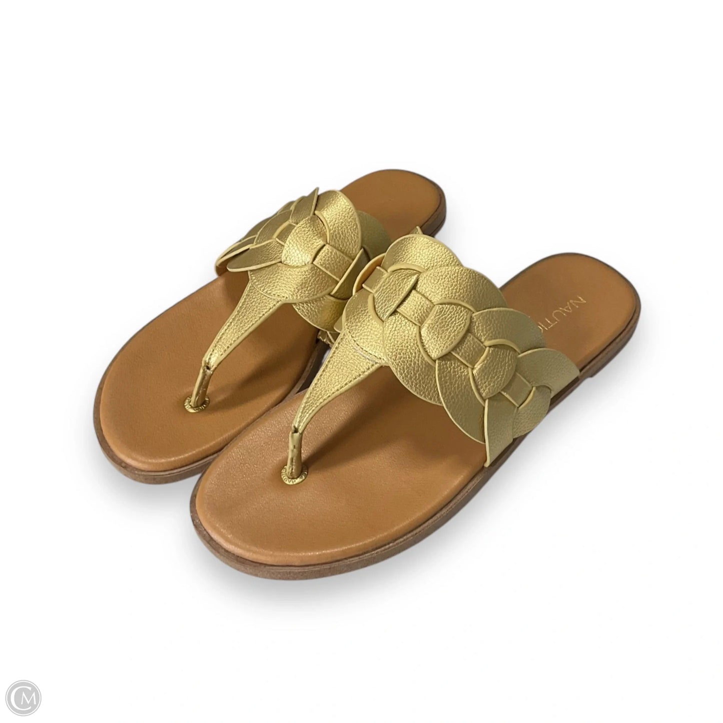 Sandals Flats By Nautica In Gold, Size: 6.5