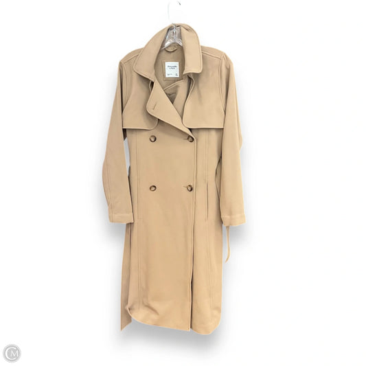 Coat Trench Coat By Abercrombie And Fitch In Beige, Size: M