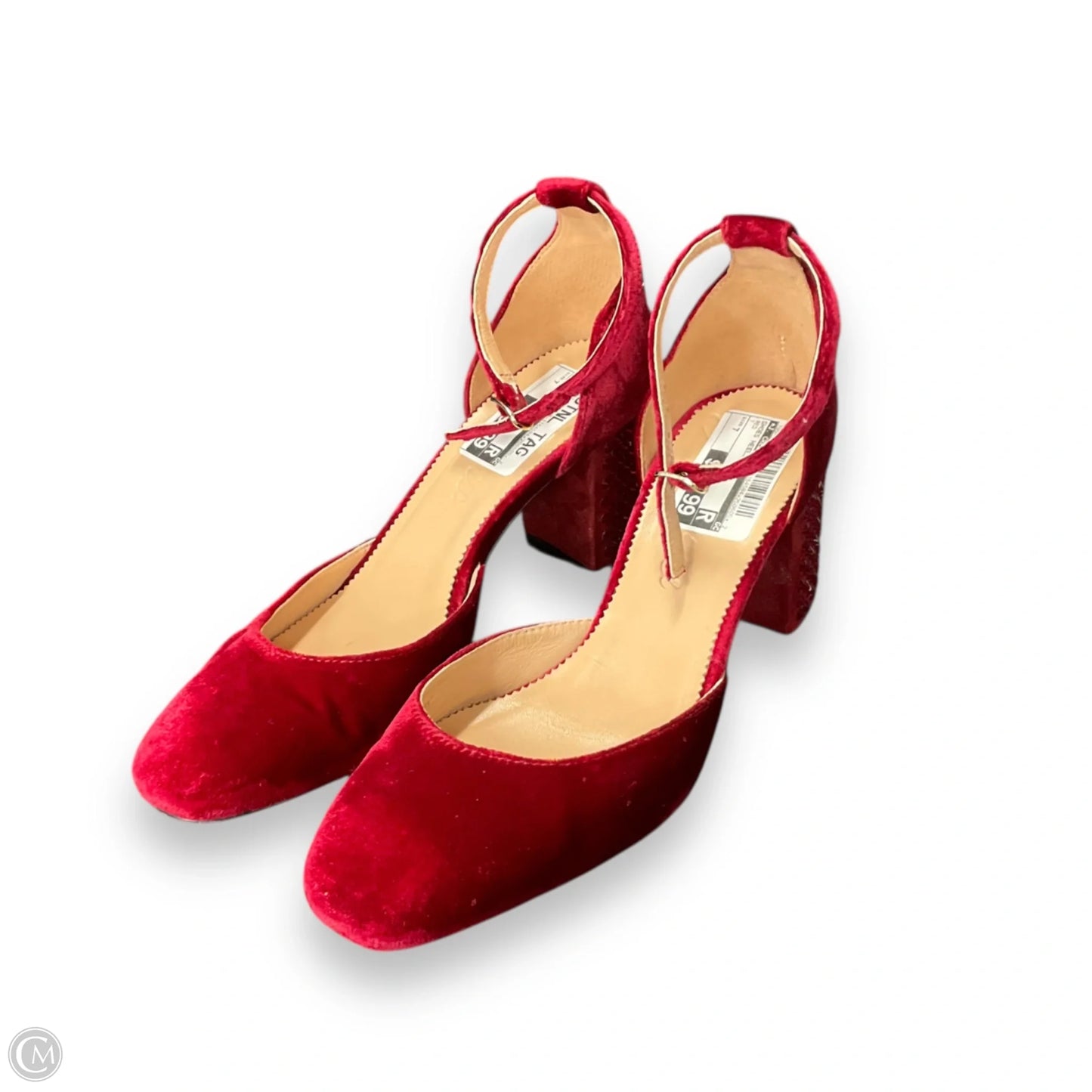 Shoes Heels Block By J. Crew In Red, Size: 7