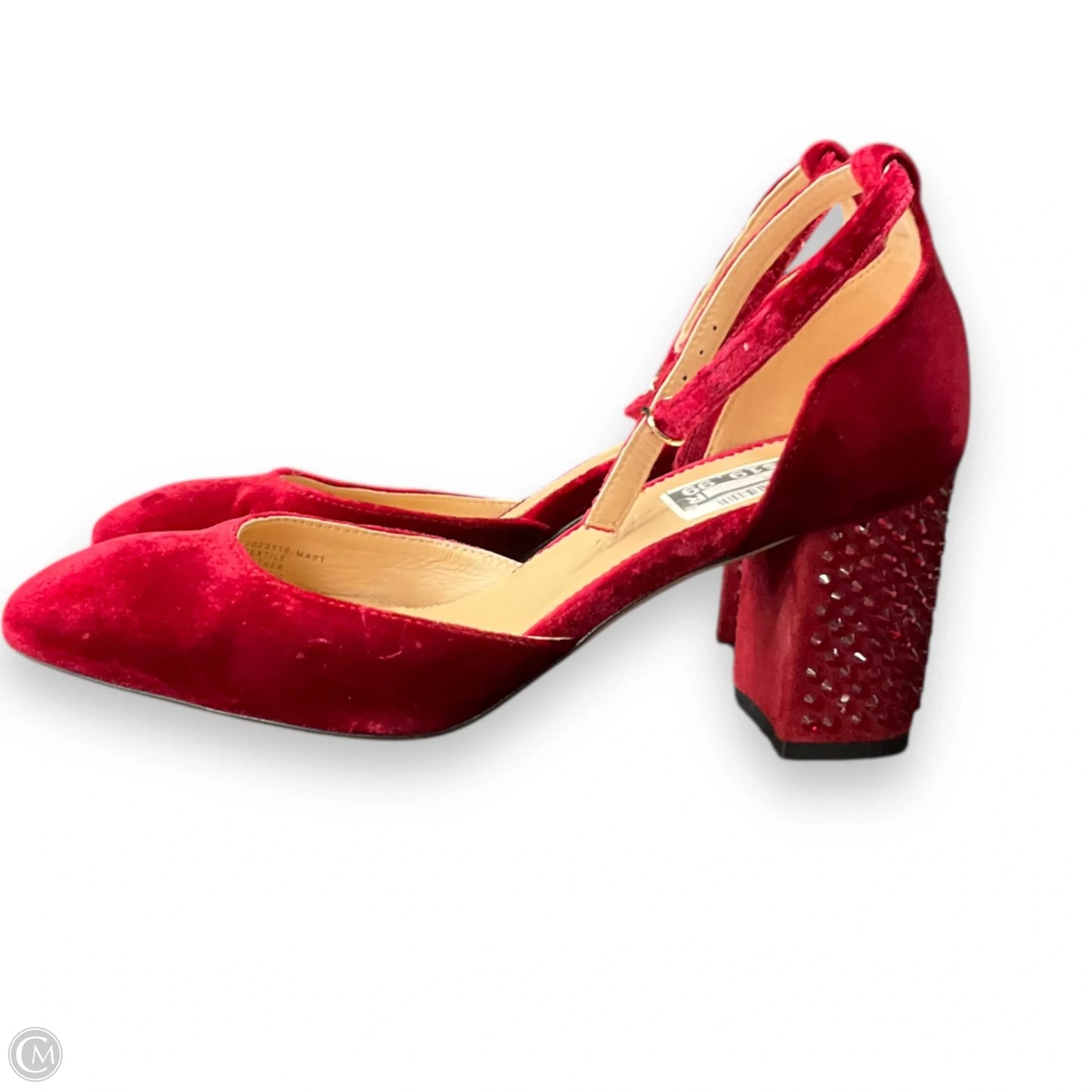 Shoes Heels Block By J. Crew In Red, Size: 7