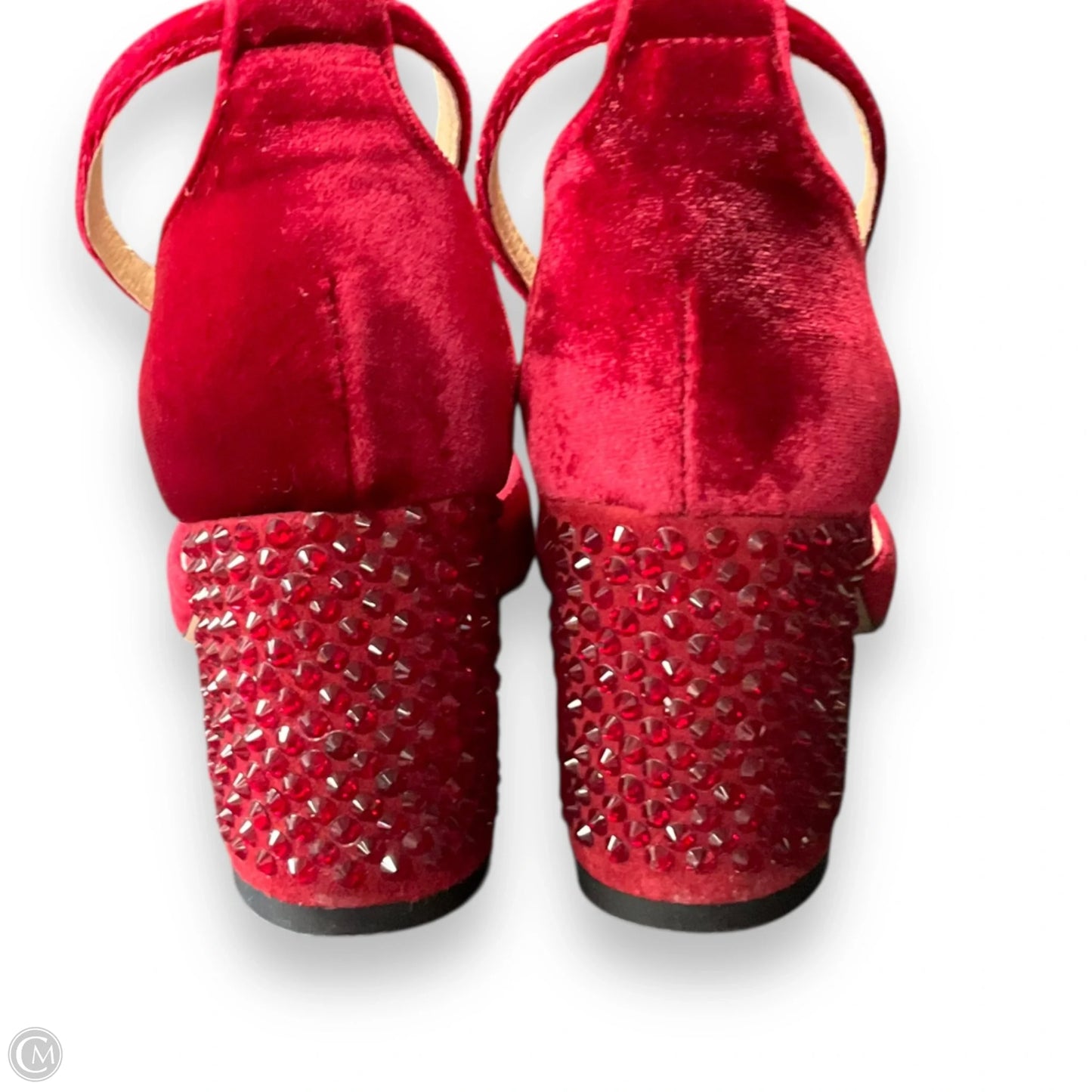 Shoes Heels Block By J. Crew In Red, Size: 7