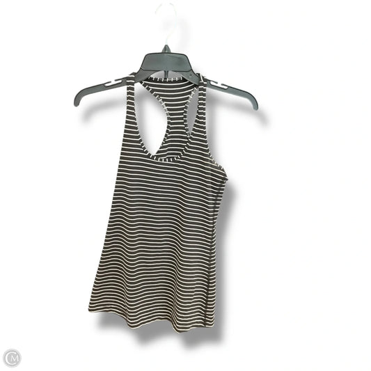 Athletic Tank Top By Lululemon In Black & White, Size: M