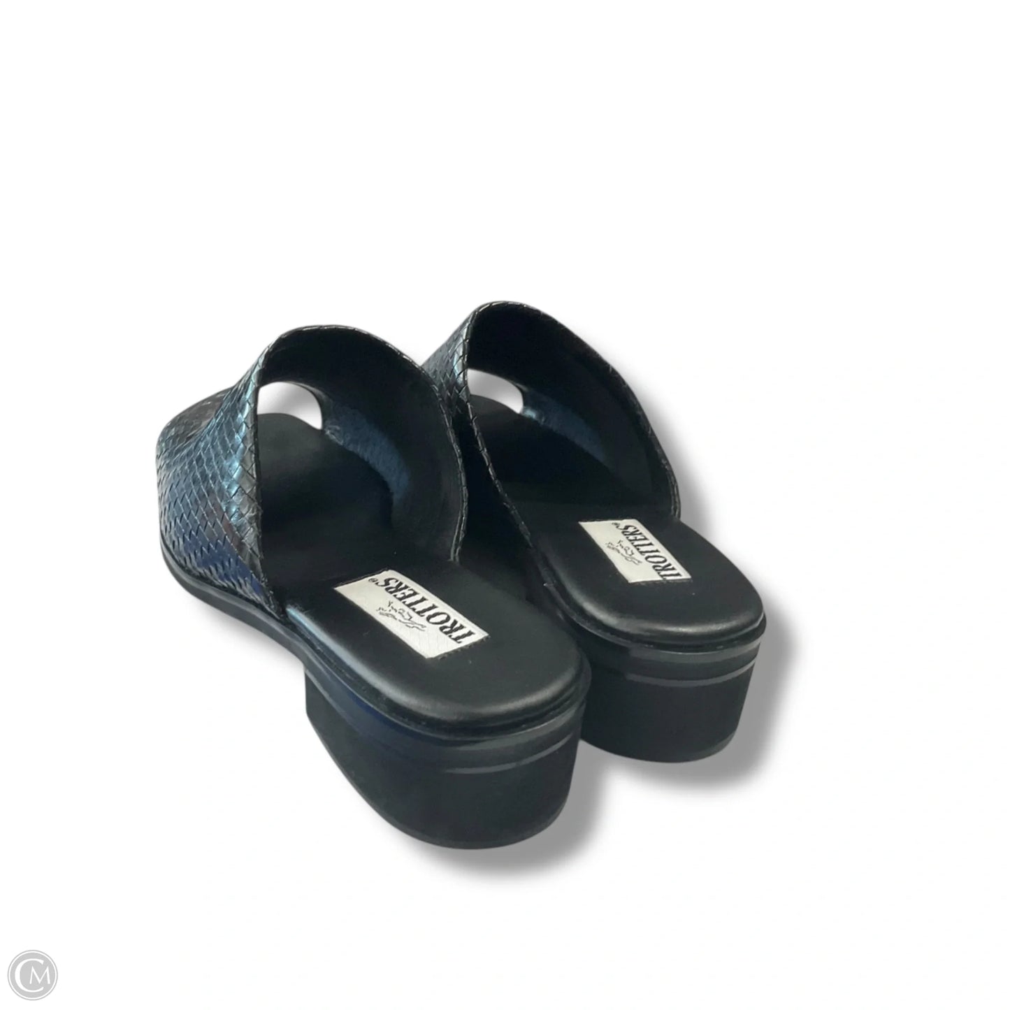 Sandals Heels Block By Clothes Mentor In Black, Size: 11