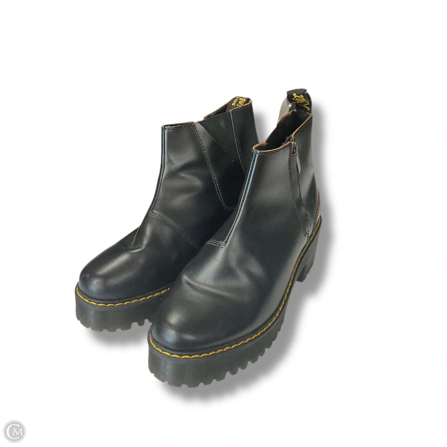 Boots Ankle Heels By Dr Martens In Black, Size: 8