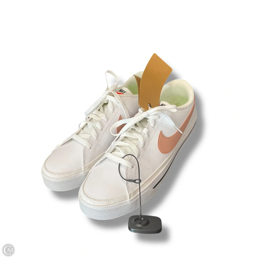 Shoes Sneakers By Nike In Pink & White, Size: 12