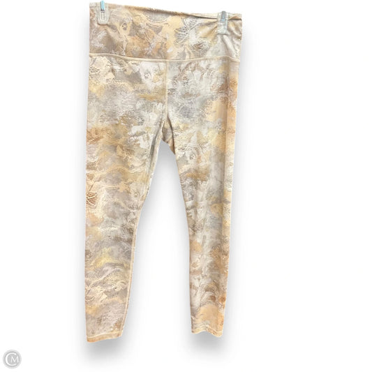 Athletic Leggings By Athleta In Gold, Size: M