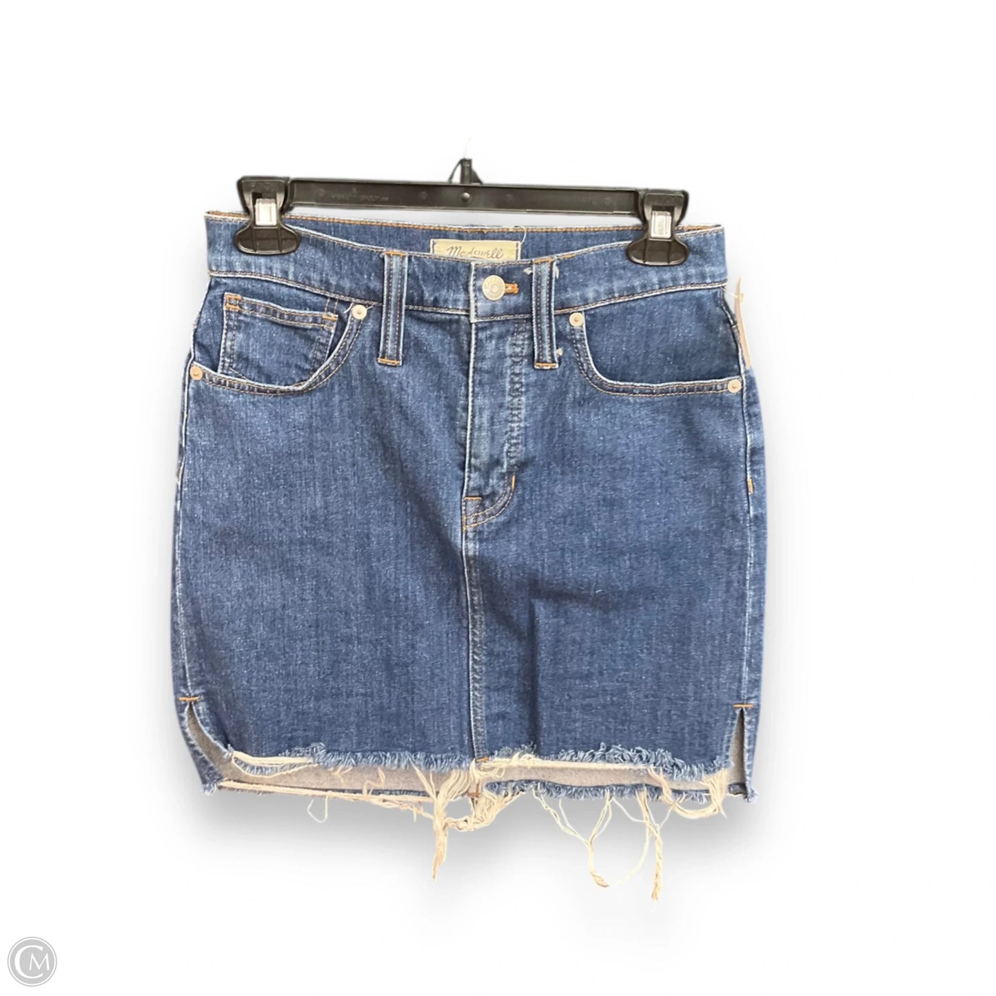 Skirt Mini & Short By Madewell In Blue Denim, Size: 0