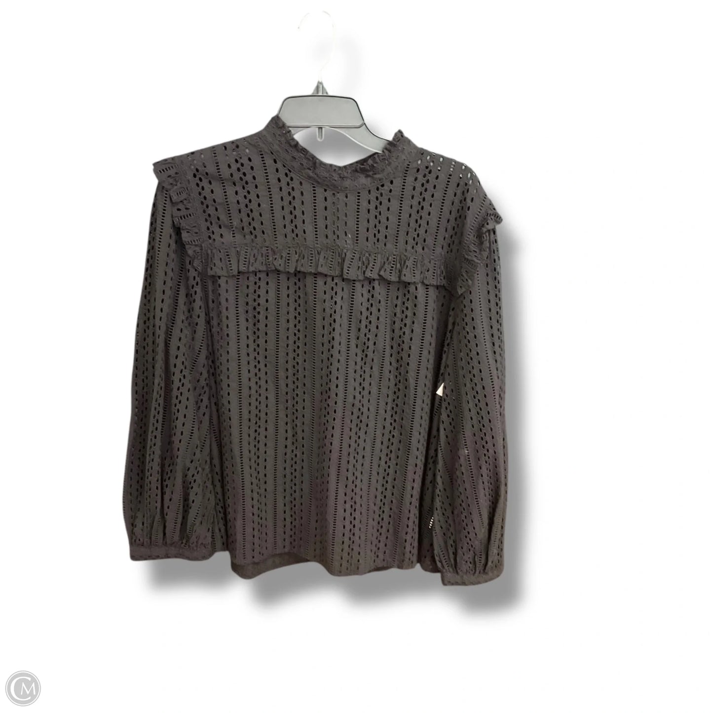 Top Long Sleeve By Madewell In Black, Size: Xl