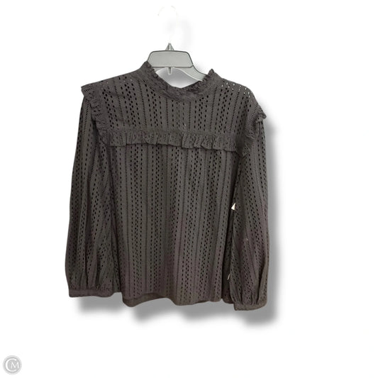 Top Long Sleeve By Madewell In Black, Size: Xl