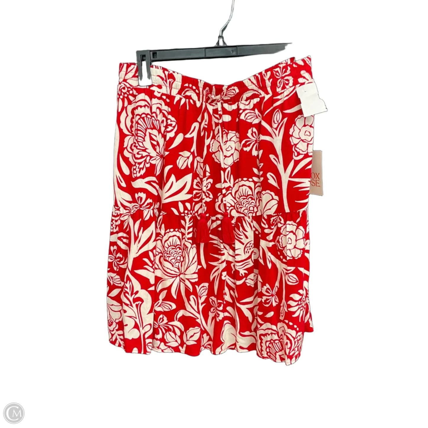 Skirt Mini & Short By Knox Rose In Red & White, Size: S