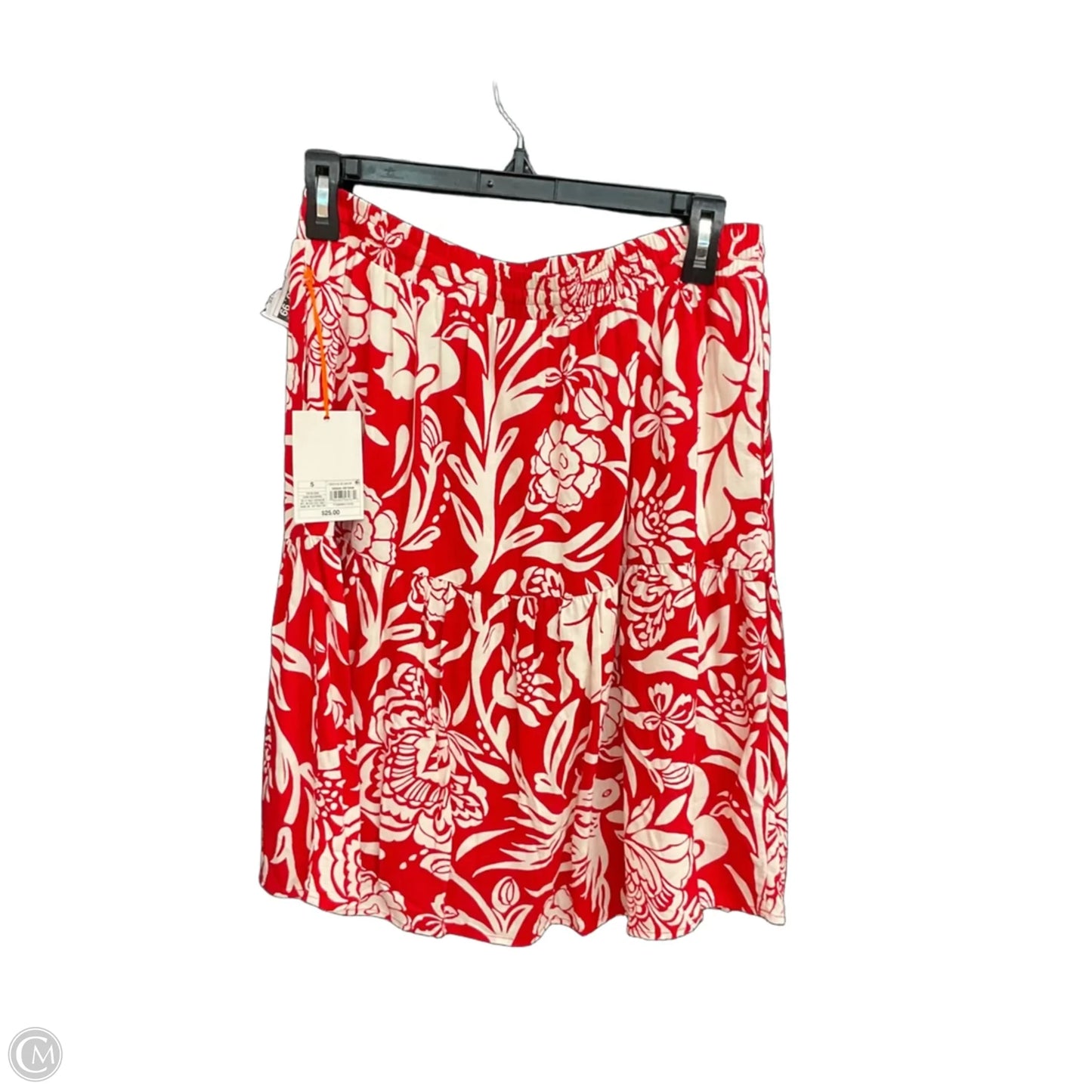 Skirt Mini & Short By Knox Rose In Red & White, Size: S