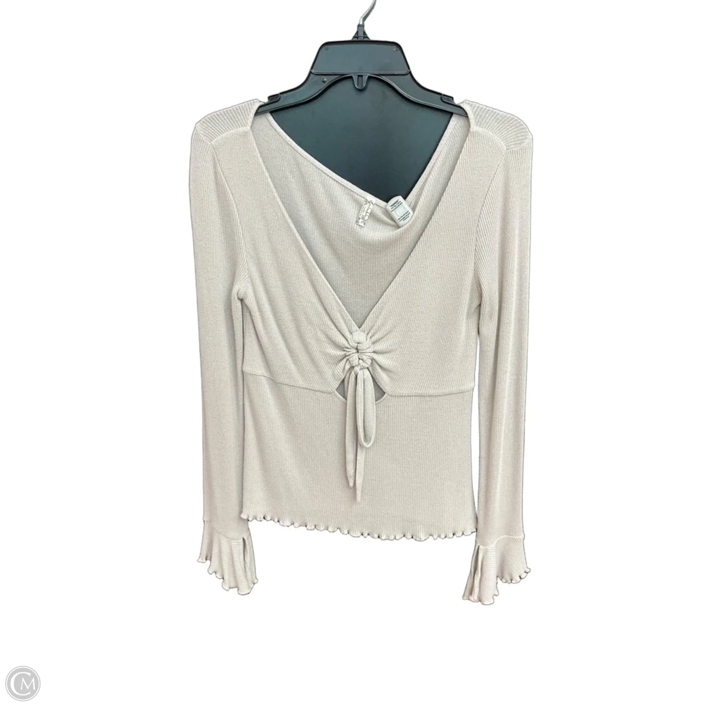 Top Long Sleeve By Free People In Grey, Size: M