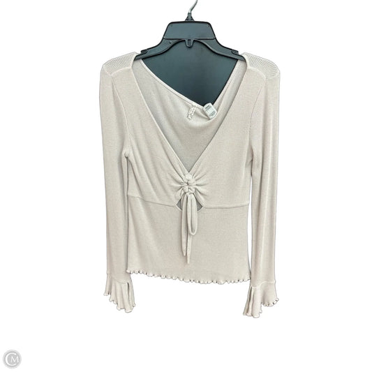 Top Long Sleeve By Free People In Grey, Size: M
