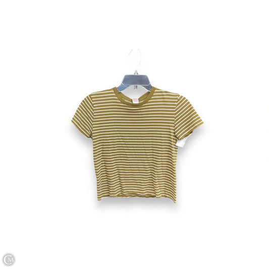Top Short Sleeve Basic By Everlane In Green & White, Size: Xs