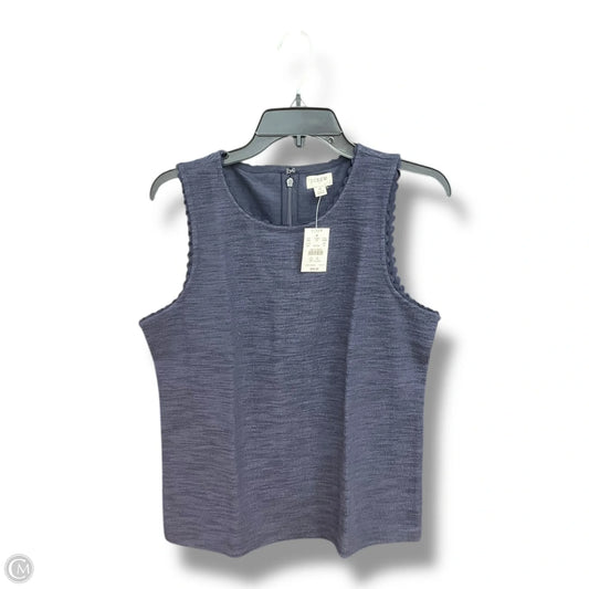 Top Sleeveless By J. Crew In Blue, Size: M
