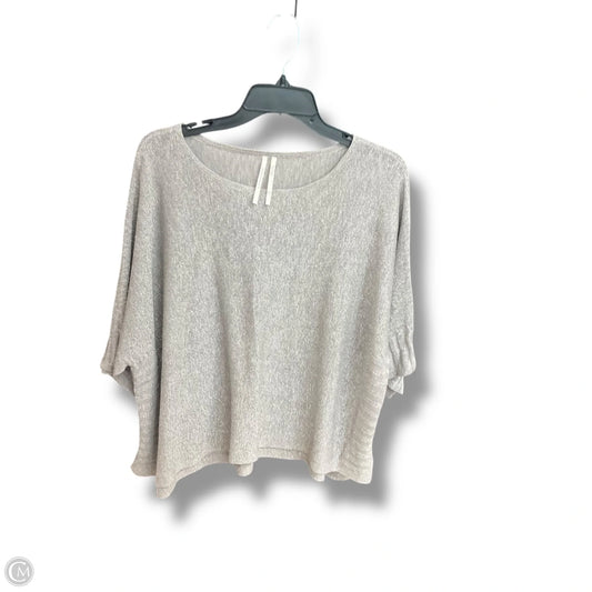Sweater Short Sleeve By Anthropologie In Grey, Size: S