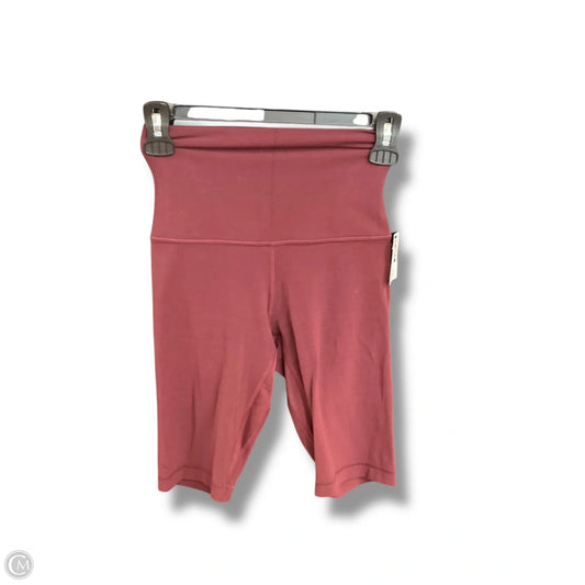 Athletic Shorts By Lululemon In Maroon, Size: 4