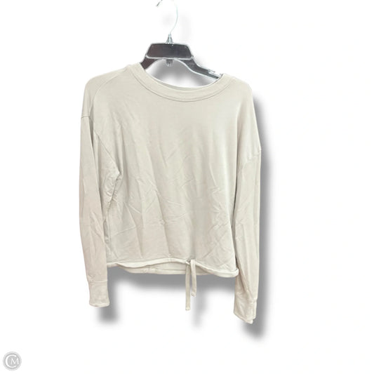 Athletic Top Long Sleeve Crewneck By Athleta In Taupe, Size: S