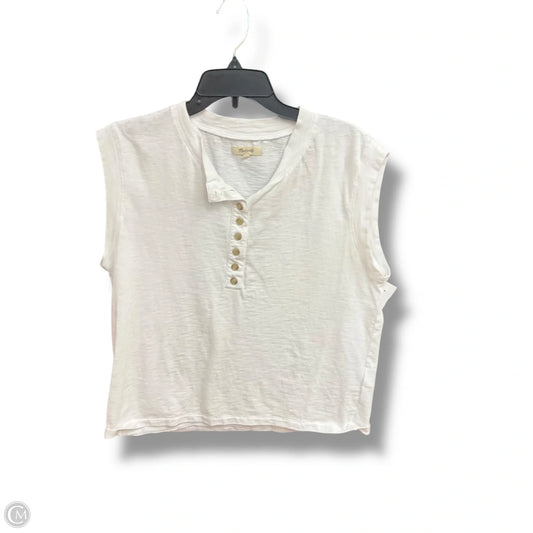Top Sleeveless By Madewell In White, Size: S