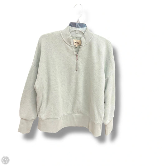 Sweatshirt Collar By Madewell In Green, Size: S