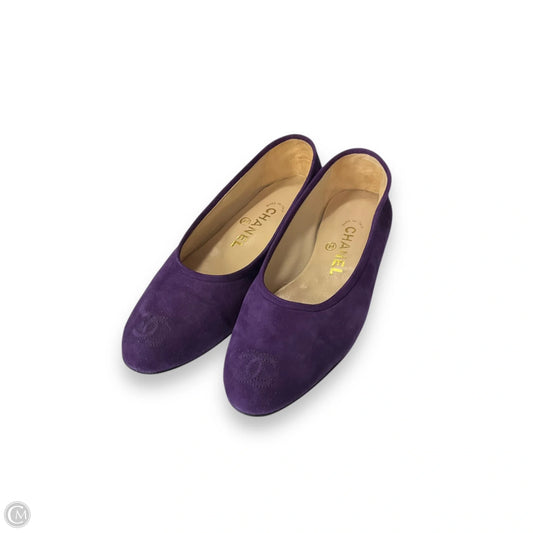 Shoes Luxury Designer By Chanel In Purple, Size: 7