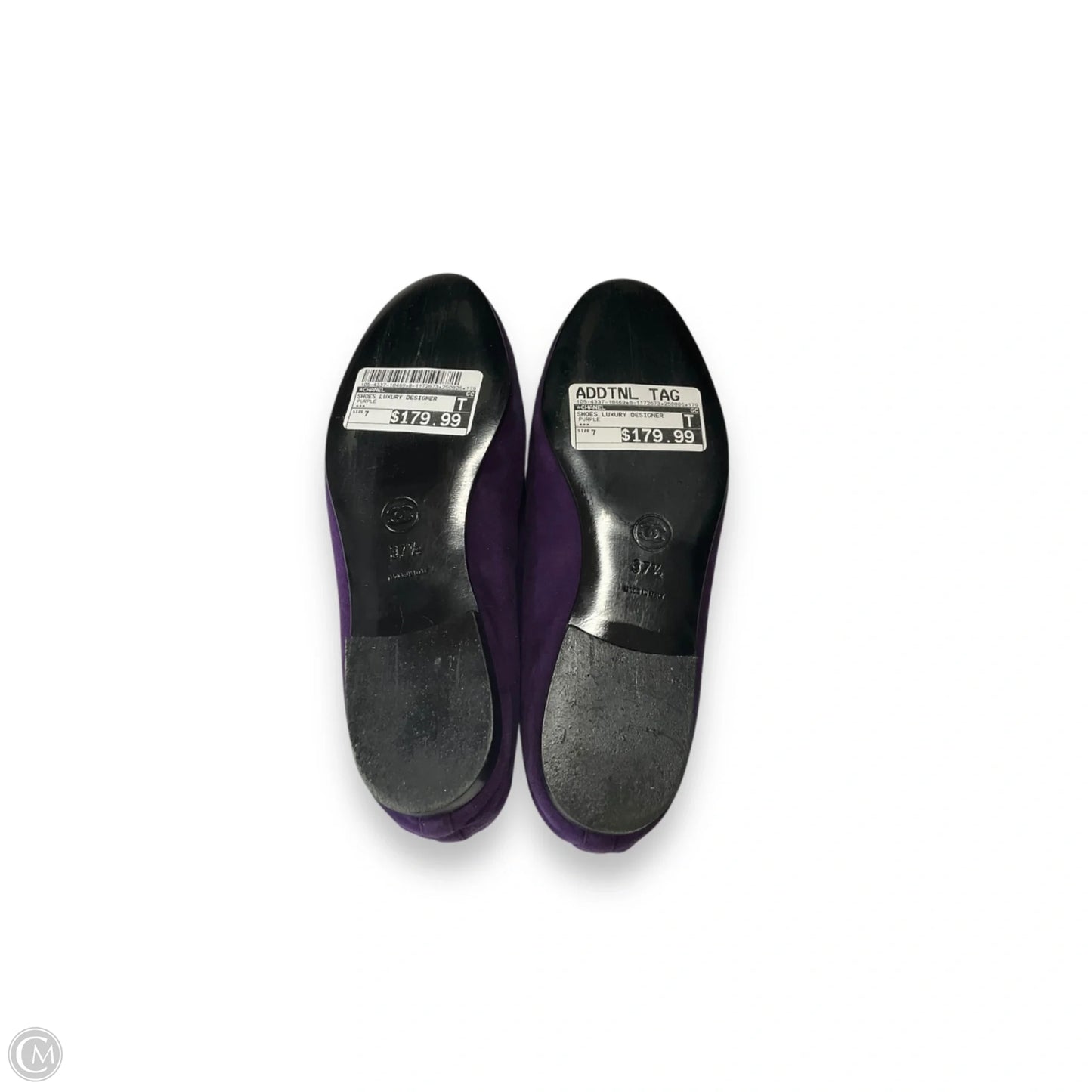 Shoes Luxury Designer By Chanel In Purple, Size: 7