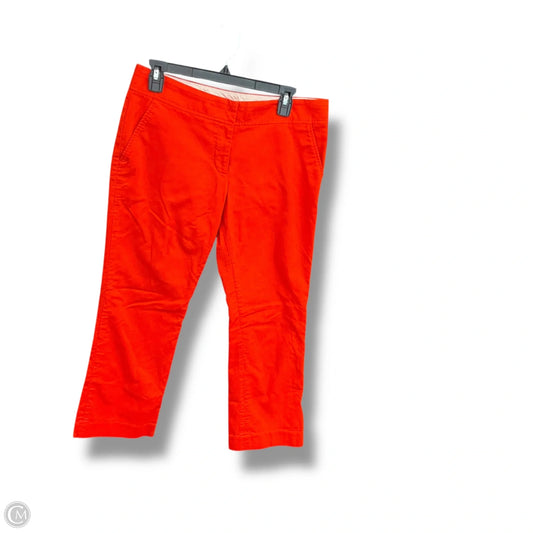 Pants Designer By Tory Burch In Orange, Size: 8