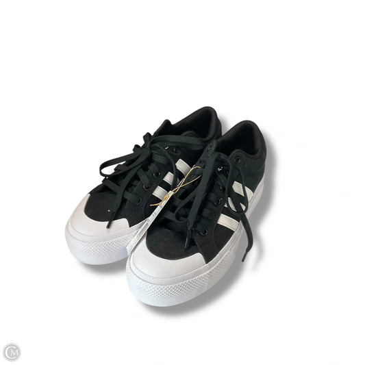 Shoes Sneakers By Adidas In Black & White, Size: 7.5