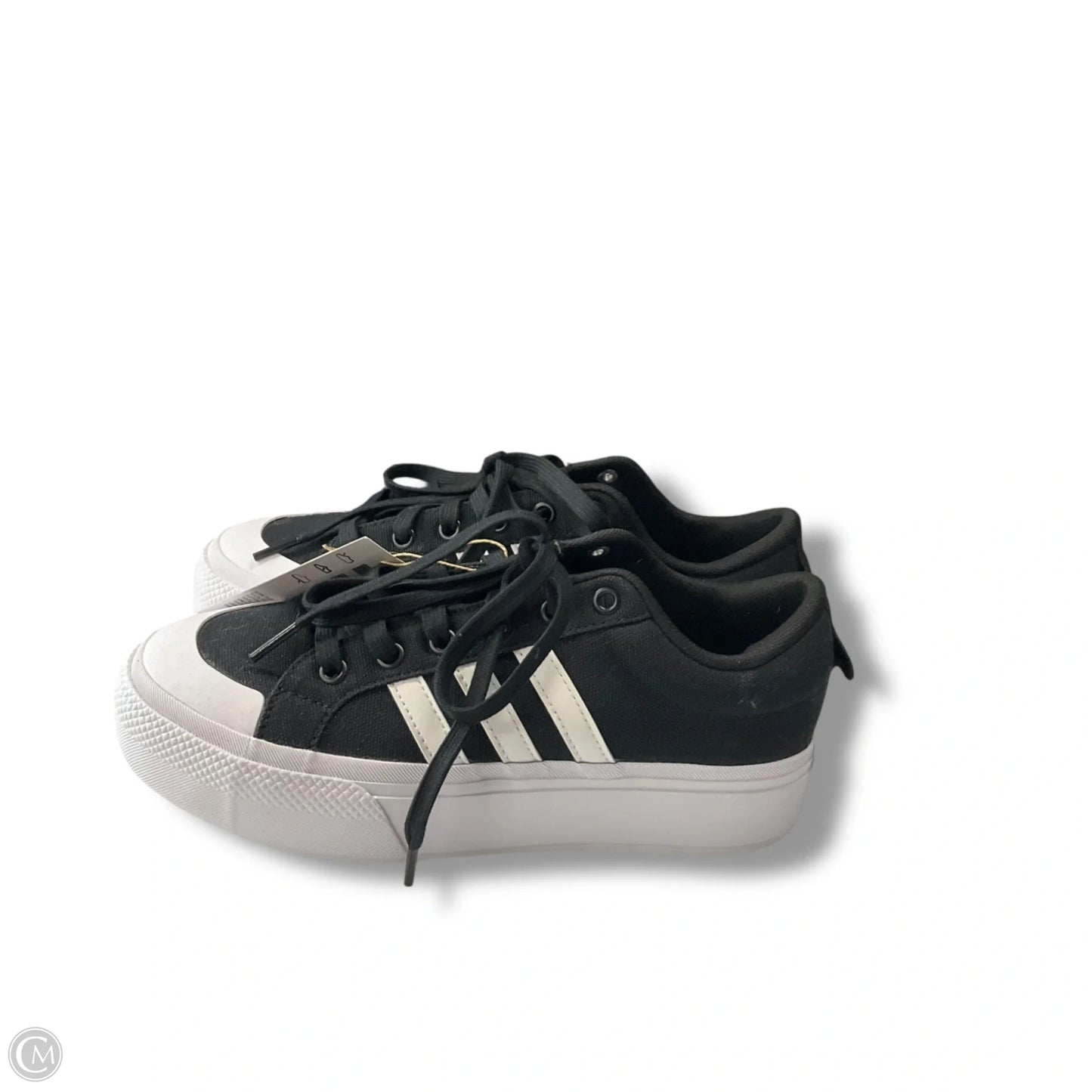 Shoes Sneakers By Adidas In Black & White, Size: 7.5