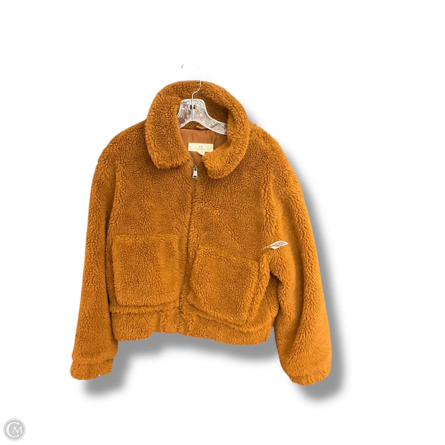 Jacket Faux Fur & Sherpa By Thread And Supply In Brown, Size: S