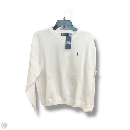 Sweatshirt Crewneck By Polo Ralph Lauren In White, Size: S