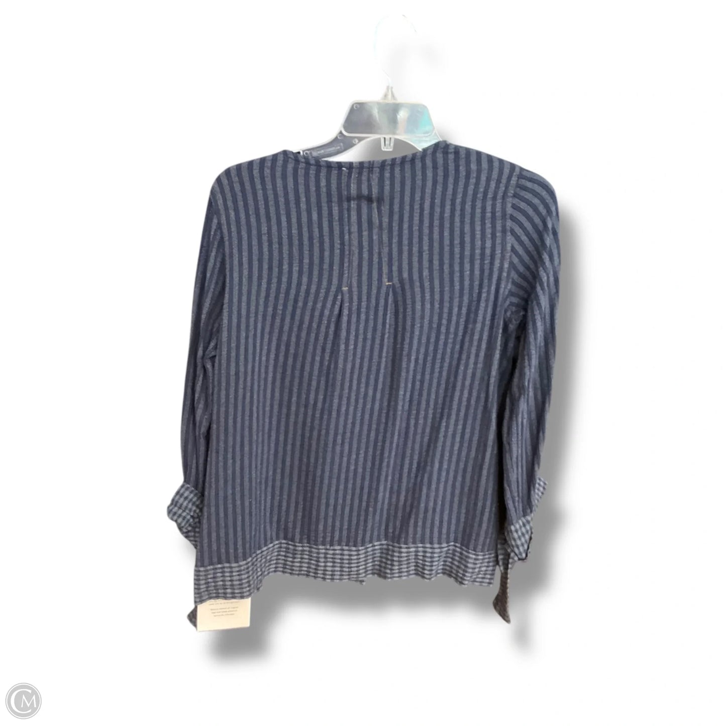 Blouse Long Sleeve By Wrap London In Blue, Size: Xs
