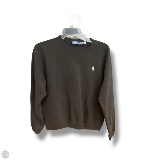 Sweatshirt Crewneck By Polo Ralph Lauren In Black, Size: S