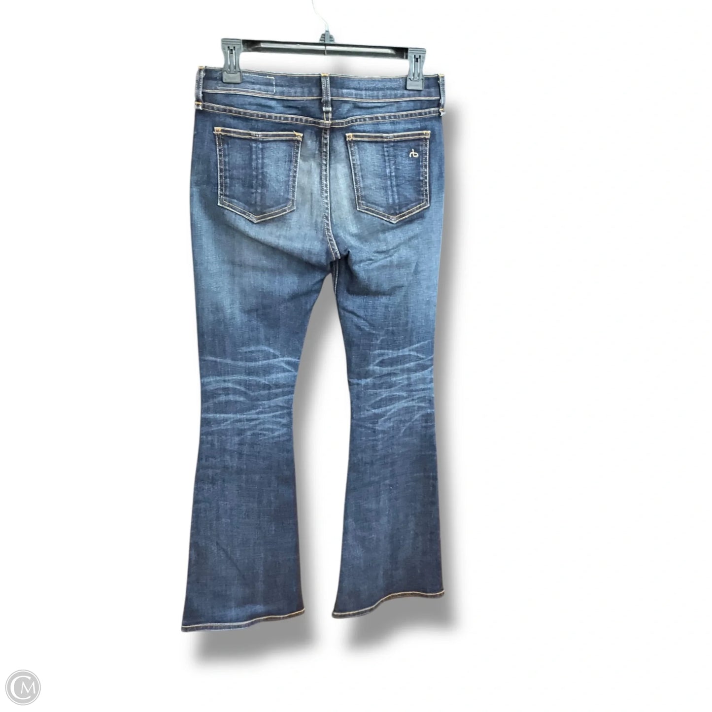 Jeans Boot Cut By Rag And Bone In Blue Denim, Size: 4