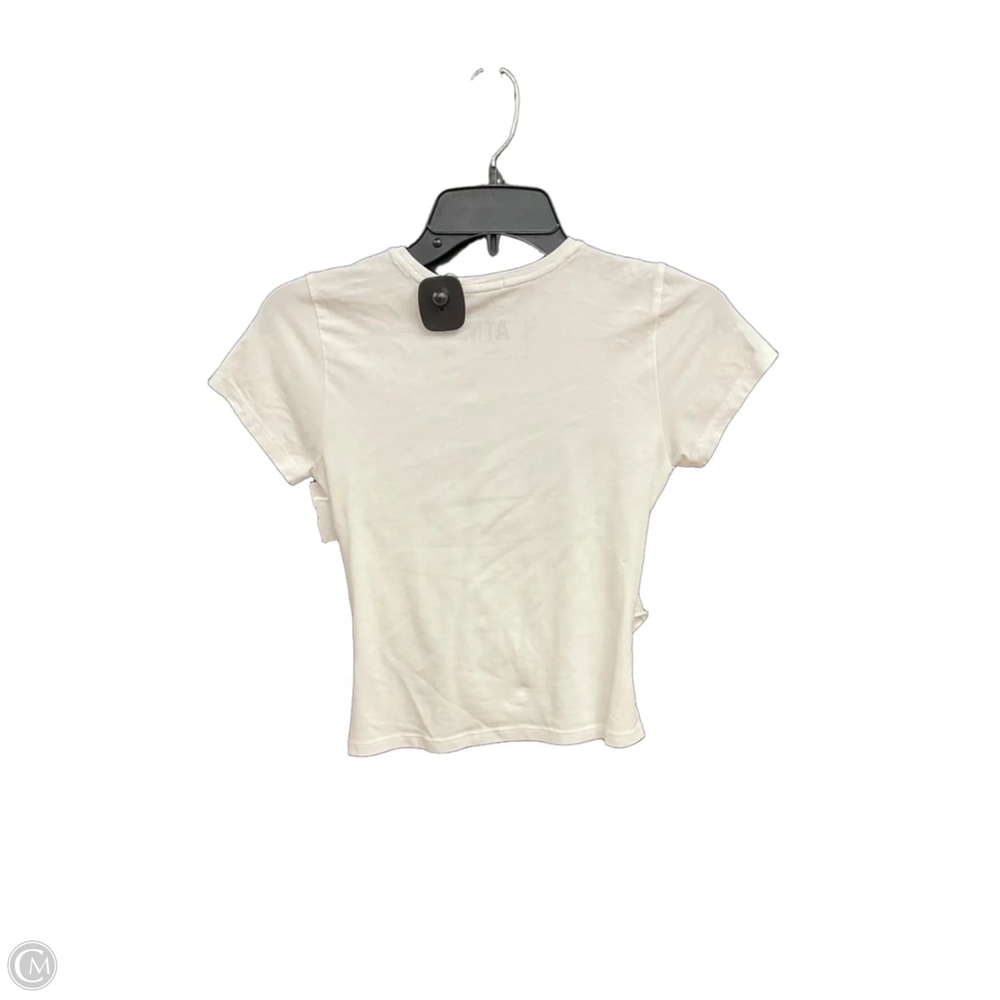 Top Short Sleeve By Atm In White, Size: S