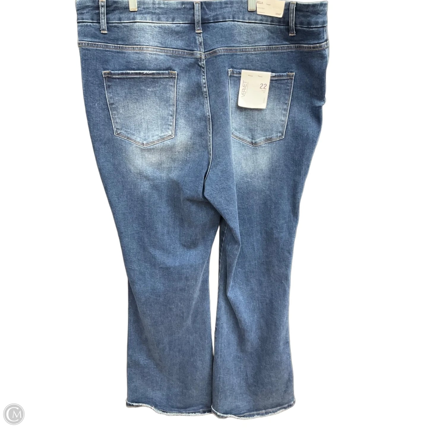 Jeans Boot Cut By Verve In Blue Denim, Size: 22