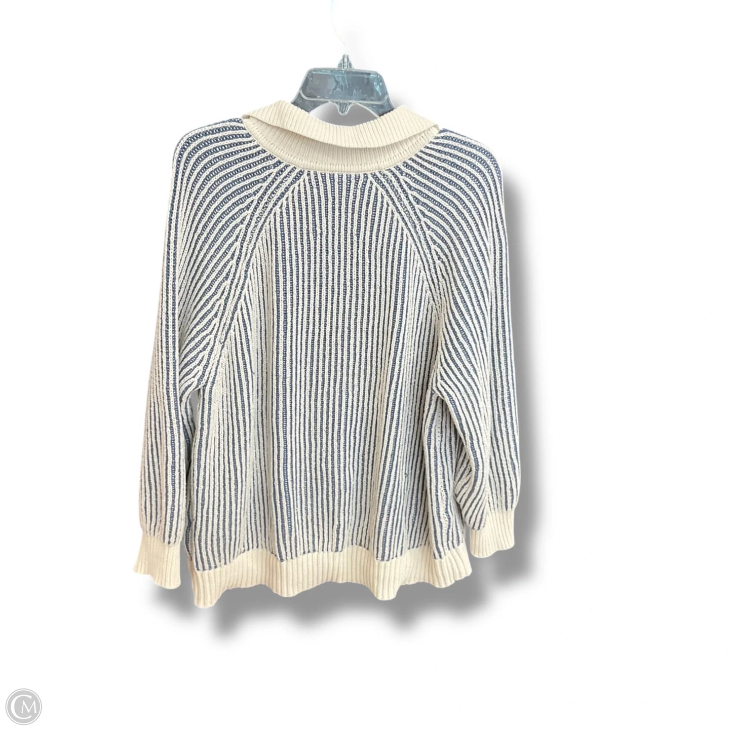 Sweater By Aerie In Blue & Cream, Size: S