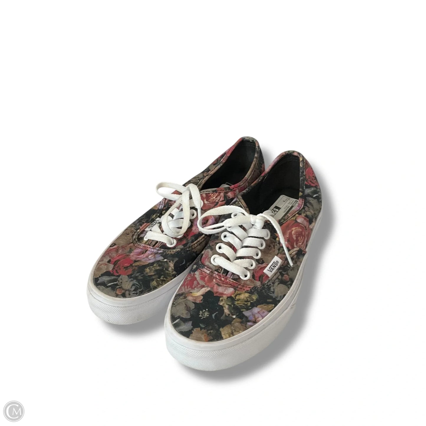 Shoes Sneakers By Vans In Floral Print, Size: 8