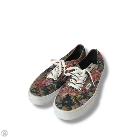 Shoes Sneakers By Vans In Floral Print, Size: 8