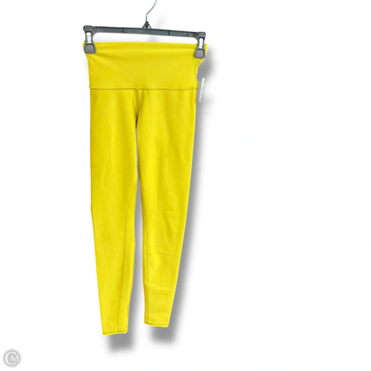 Athletic Leggings By Alo In Yellow, Size: Xs