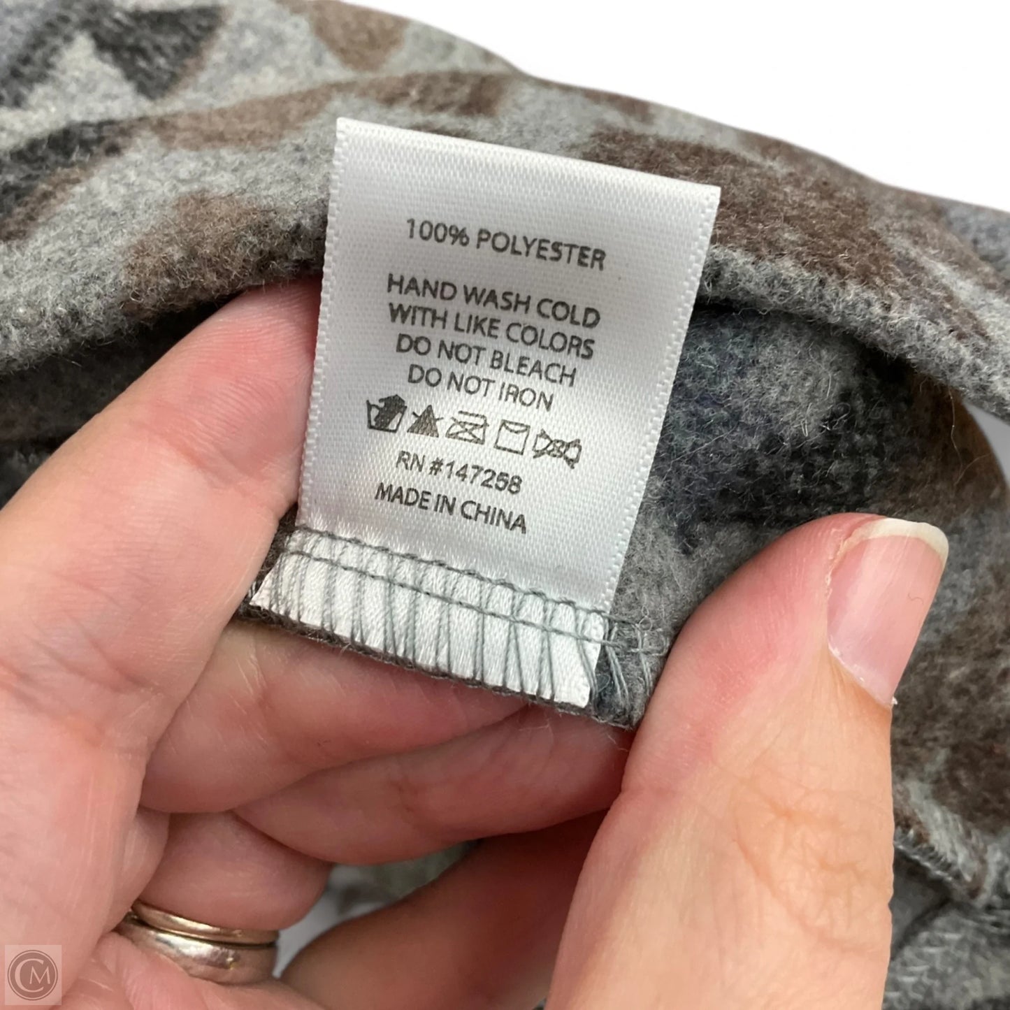 Jacket Shirt By Simply Southern In Grey, Size: M