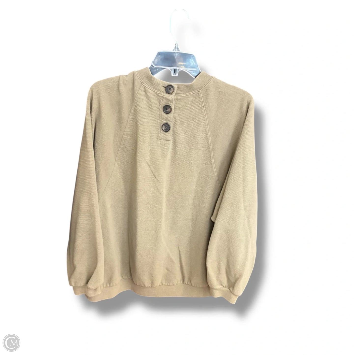 Top Long Sleeve By Madewell In Green, Size: L