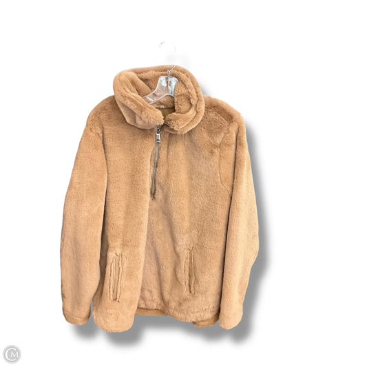 Jacket Faux Fur & Sherpa By Abercrombie And Fitch In Brown, Size: L