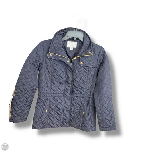 Jacket Puffer & Quilted By Cole-haan In Navy, Size: Xs