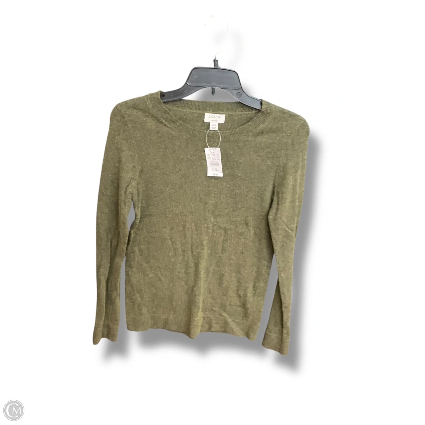 Top Long Sleeve By J. Crew In Green, Size: Xxs