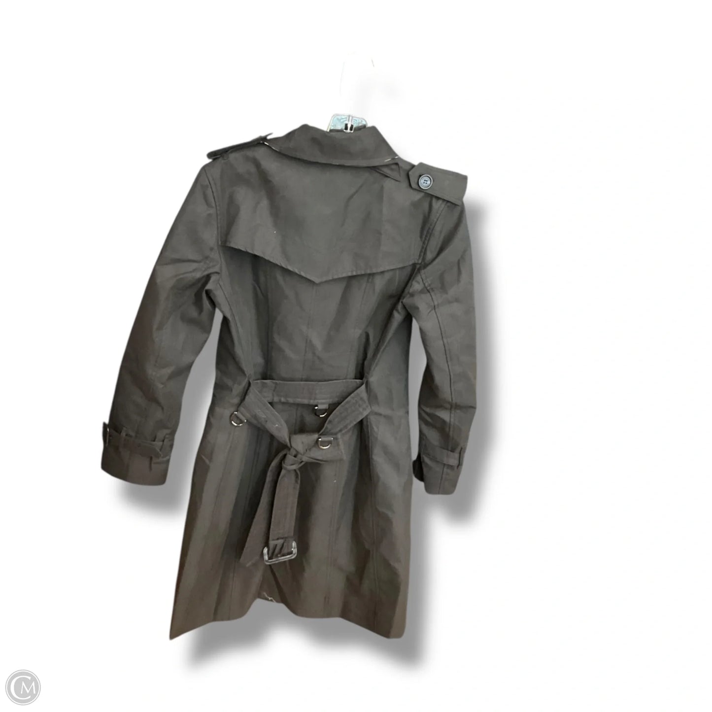 Coat Luxury Designer By Burberry In Black, Size: Xs