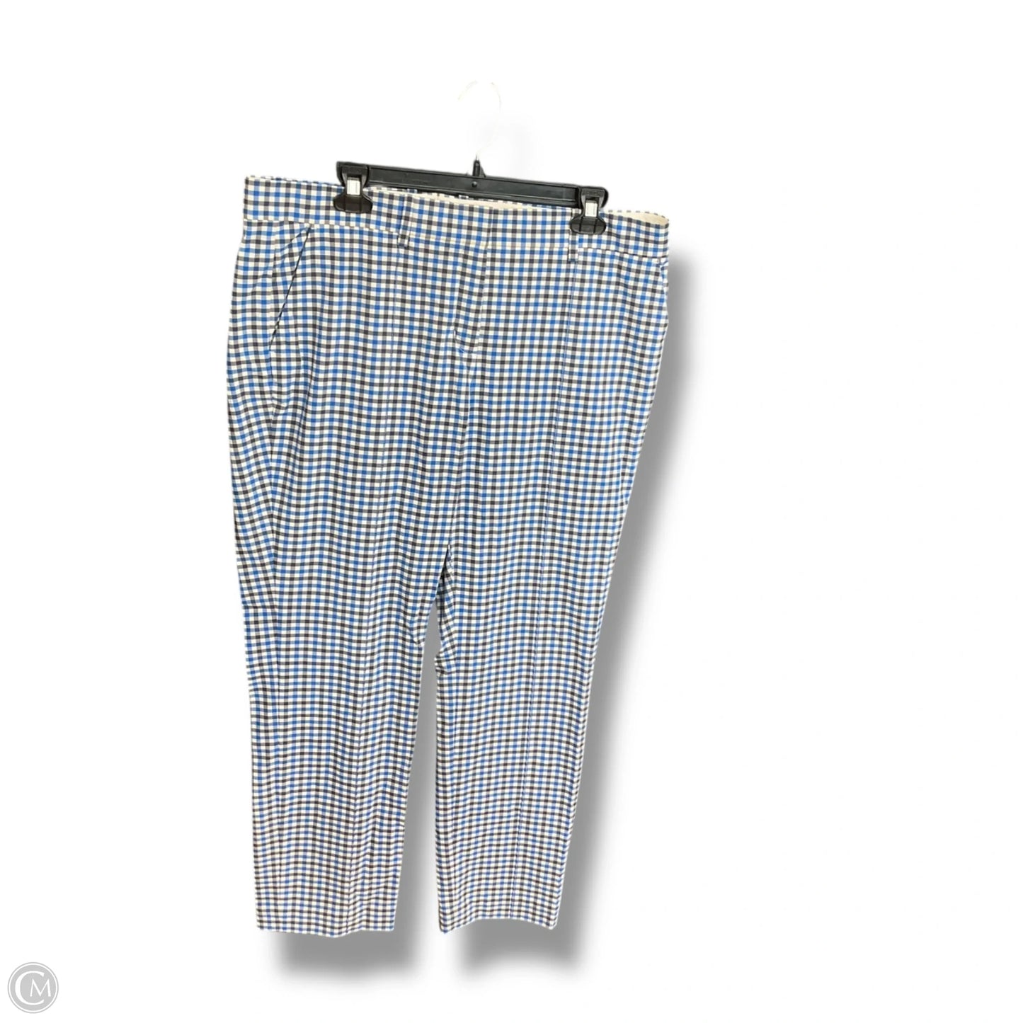 Pants Designer By Tory Burch In Blue & White, Size: 14