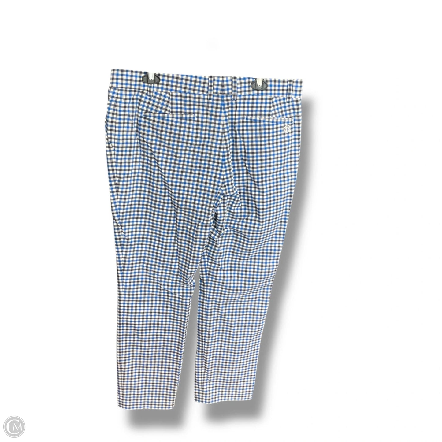 Pants Designer By Tory Burch In Blue & White, Size: 14