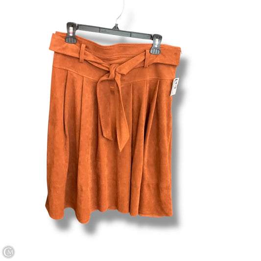 Skirt Midi By Anthropologie In Brown, Size: L